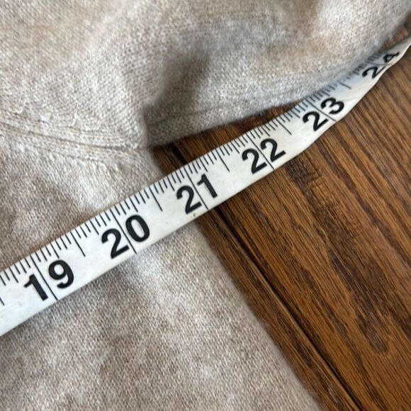 In Cashmere tan 100% cashmere stitch detail cardigan Large - Picture 7 of 8